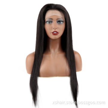 Wholesales Virgin Hair 13x4 10A 180% Density Brazilian Human Hair Lace Front Wigs 360 Straight Hair Wig Vendors